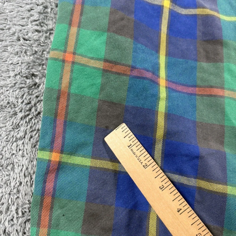 VTG Polo Ralph Lauren Double Pleated Shorts Mens 34 MultiColor Tyler USA Made